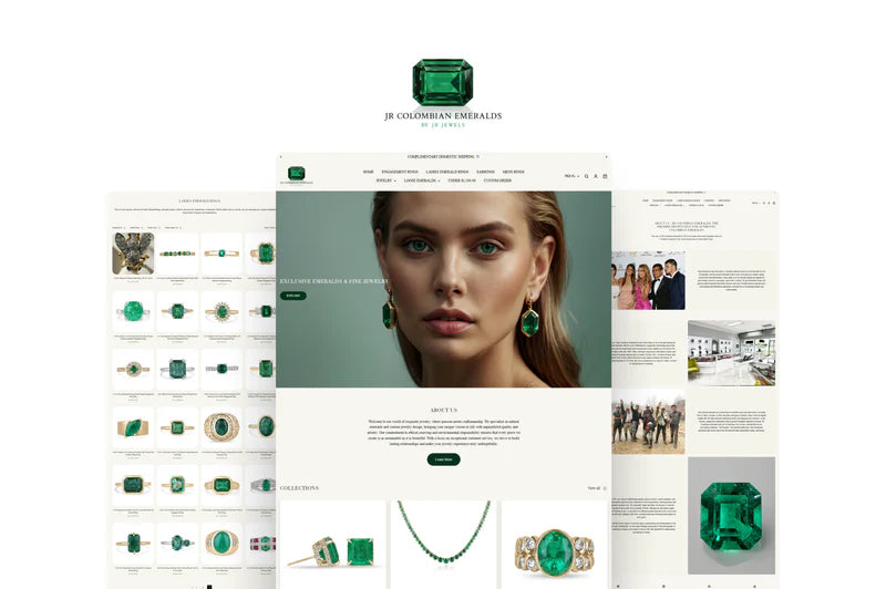JR Colombian Emeralds Shopify store